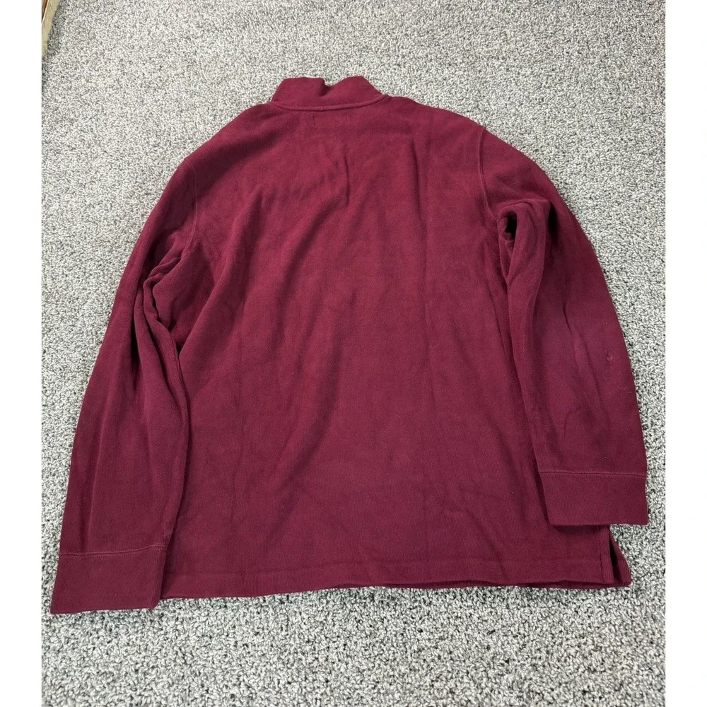 Polo Ralph Lauren  1/4 Zip Sweater Men's Size 2XL Red Preppy